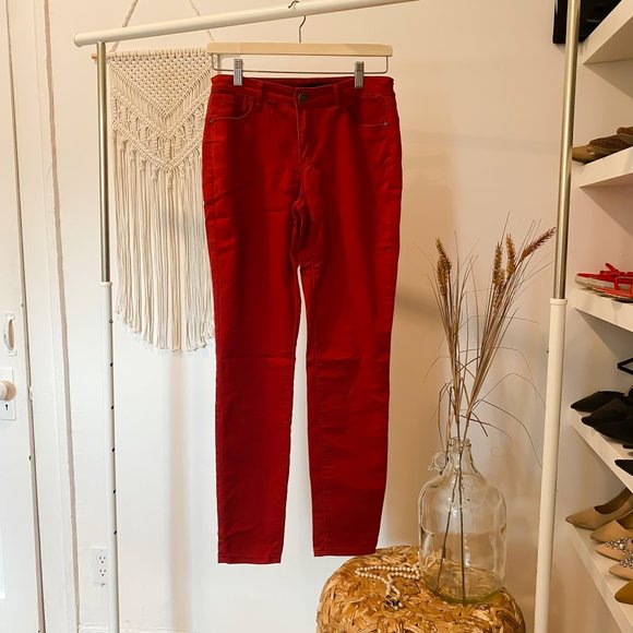Red Pants in Jeans size 2 - Picture 1 of 5